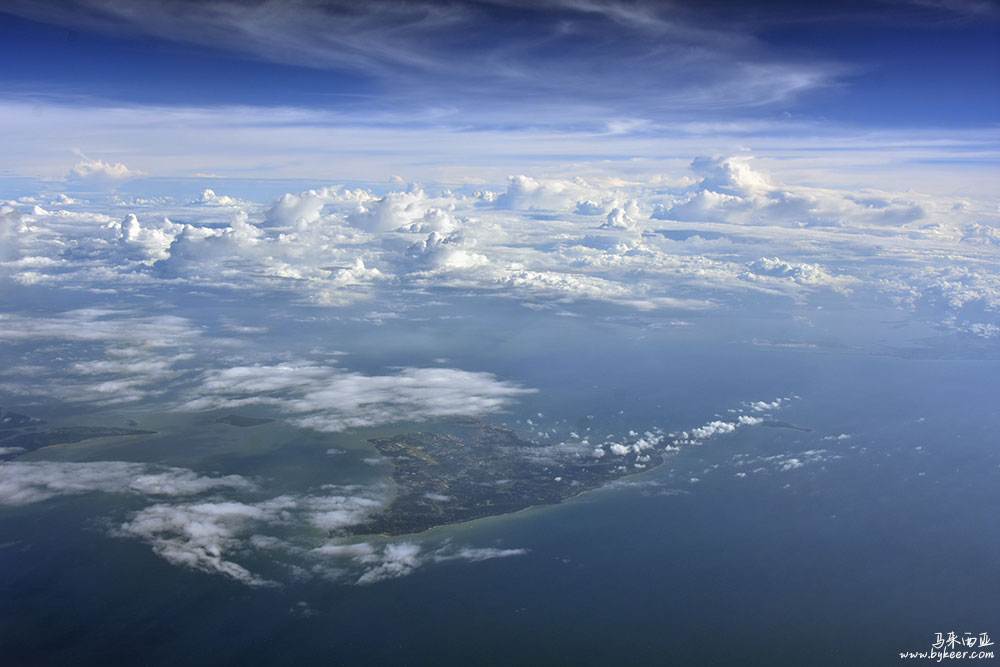 婆罗洲的雨林(一)(10): 大海和云天！
