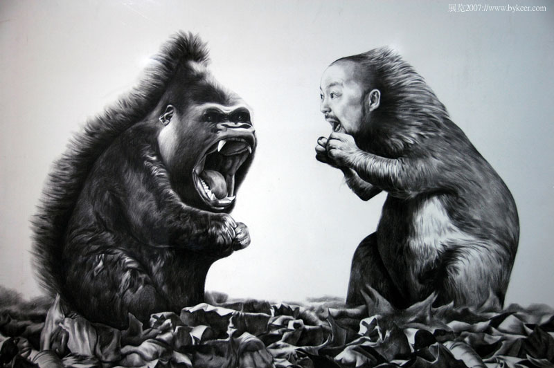 展览2007(13-2): “动物凶猛”展览画翻拍 array(北京798)